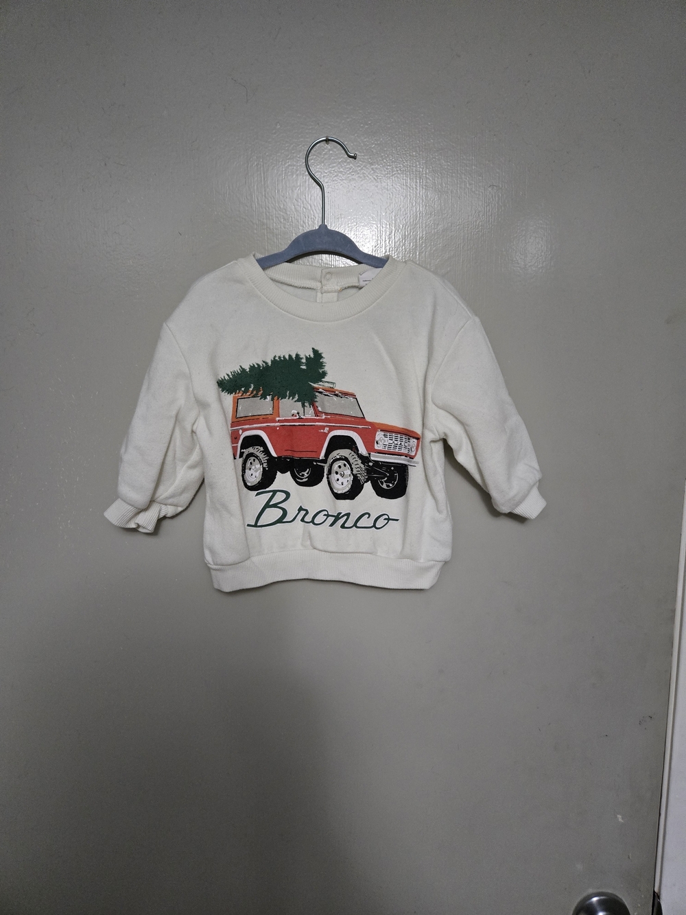 Ford Cream Kids Sweatshirt with Red Truck Graphic